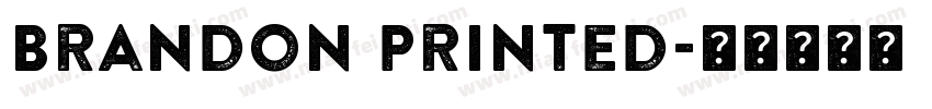 Brandon Printed字体转换
